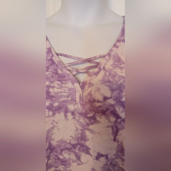 #383 Women Within Purple tye dye tunic,sze. 26/28W - Picture 2 of 9